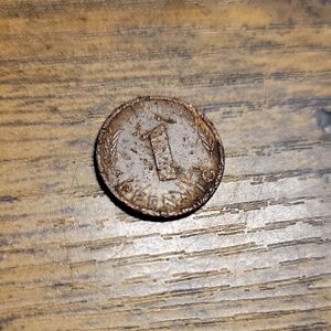 Vintage Coin with 1 Pfennig Marking